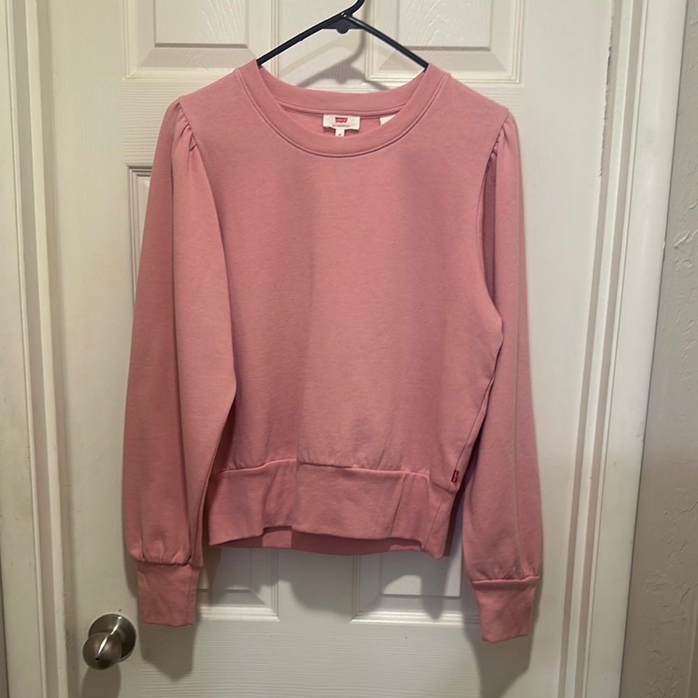 Levi's Pink Relaxed Long Sleeve Hoodie